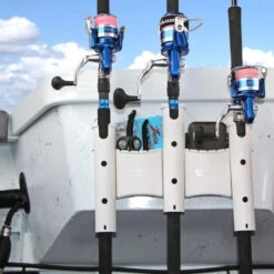 Railblaza RodStow Triple With Caddy White -Angeln Rabatt 09 0011 21 4