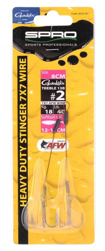 Spro Heavy Duty Stinger 40lbs (2-pack) 4 Spro Heavy Duty Stinger 40lbs (2-pack) – Bild 2