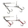 Savage Gear Carbon49 Corkscrew Stinger (2 X Treble) 2-pack