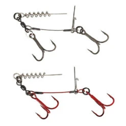 Savage Gear Carbon49 Corkscrew Stinger (2 X Treble) 2-pack