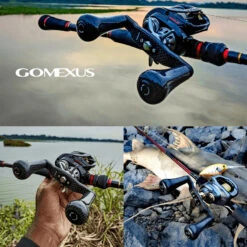 Gomexus 98mm Carbon Swept Handle With 30mm Carbon Knob -Angeln Rabatt DCS98FA30BKBKr 3