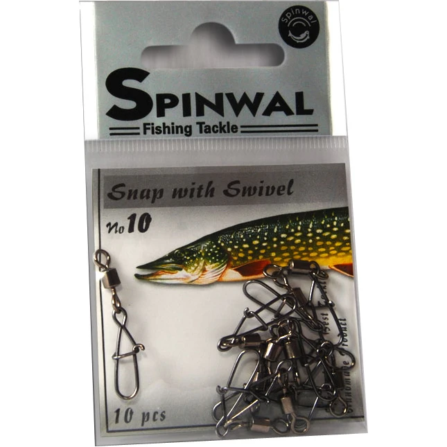 Spinwal Snap Mit Wirbel 10-pack 3 Spinwal Snap Mit Wirbel 10-pack